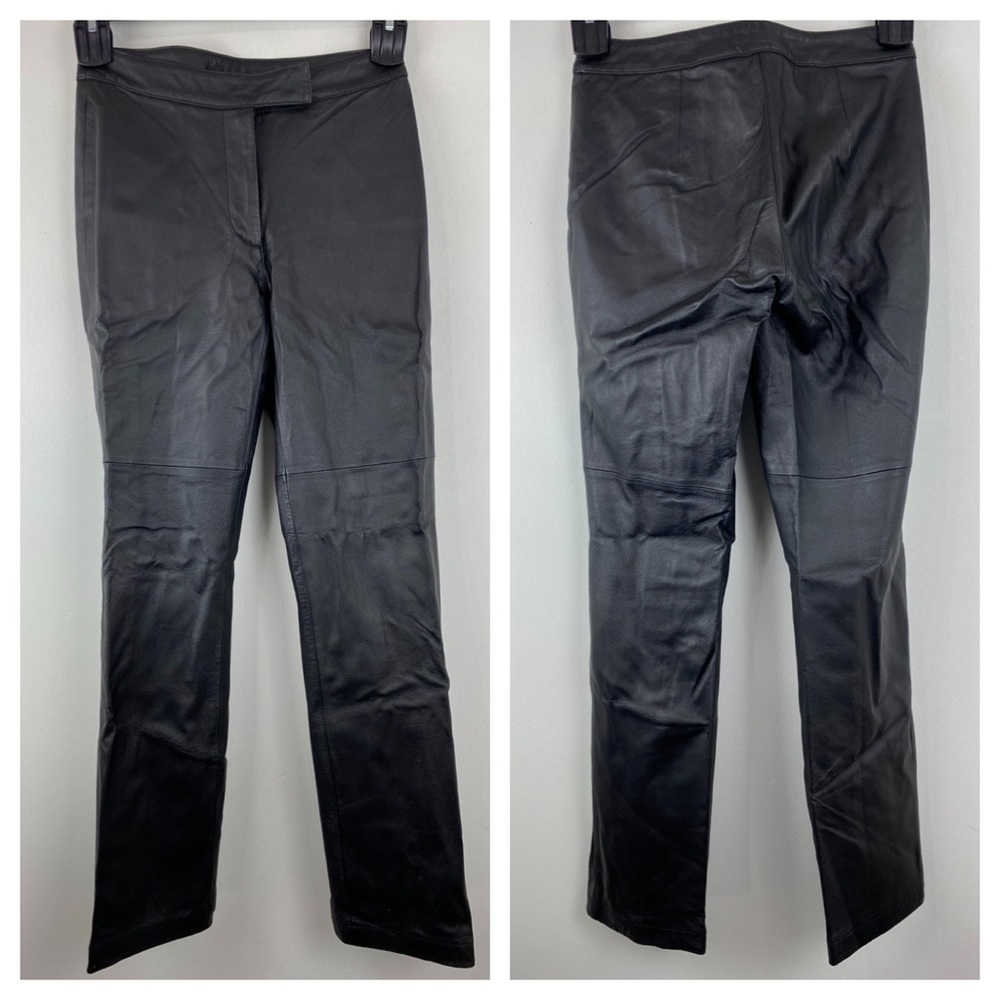 Vintage Boutique Europa size 2 Women’s Black Leather Pants